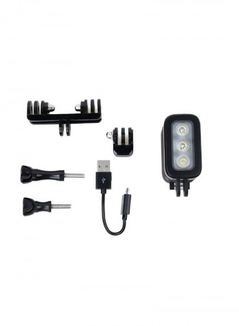 Waterproof Led Fill Night Light For Camera Black