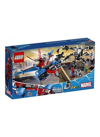 371-Piece Marvel Spider-Man Spiderjet vs Venom Mech Building Toy