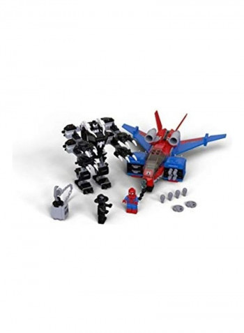 371-Piece Marvel Spider-Man Spiderjet vs Venom Mech Building Toy