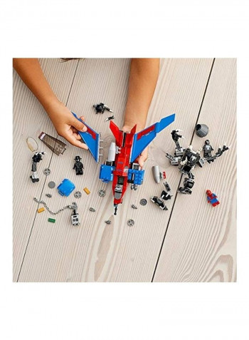 371-Piece Marvel Spider-Man Spiderjet vs Venom Mech Building Toy