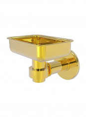 Monte Carlo Collection Brass Wall Mounted Holder Soap Dish Gold 4.5x3.5x2inch
