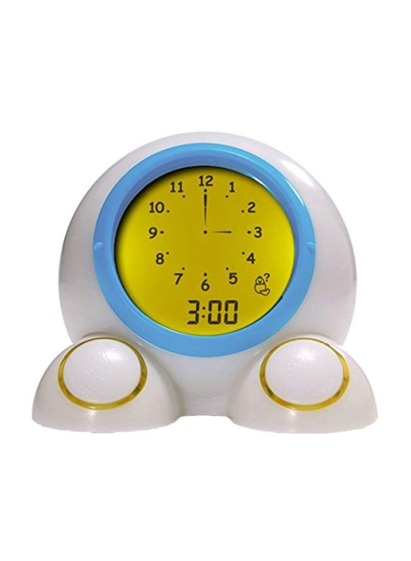 Teach Me Time Alarm Clock With Night Light Yellow/Black/White 5.3x5x4.1inch