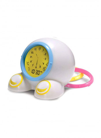 Teach Me Time Alarm Clock With Night Light Yellow/Black/White 5.3x5x4.1inch