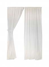 2-Piece Decorative Curtain With Tieback Set Ivory 11x13x1.5inch