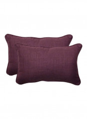 2-Piece Outdoor Rave Vineyard Throw Pillow Set Red 18.5x5x11.5inch
