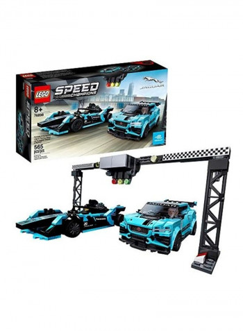 565-Piece Speed Champions Formula E Panasonic Jaguar Racing GEN2 Car Building Toy