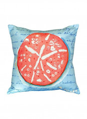 Coral Sand Dollar Design Pillow Multicolour 18x18inch