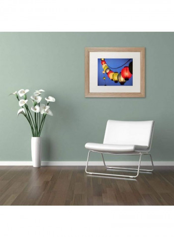 Oberlin Lanterns Birch Frame Wall Art Multicolour 11 x 14inch