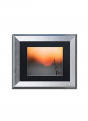 Sun Soaked Road Wooden Framed Wall Art Yellow 11 x 14inch