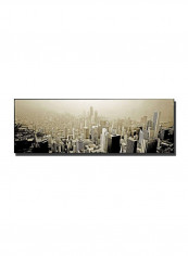 Chicago Skyline Canvas Wall Art Multicolour 10 x 24inch