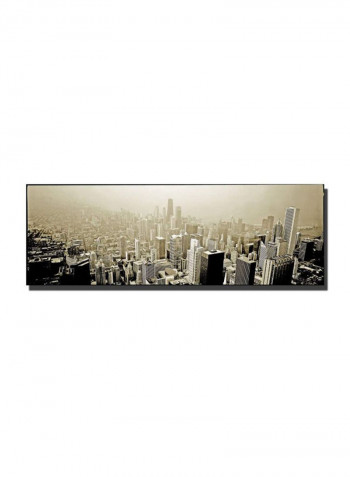 Chicago Skyline Canvas Wall Art Multicolour 10 x 24inch