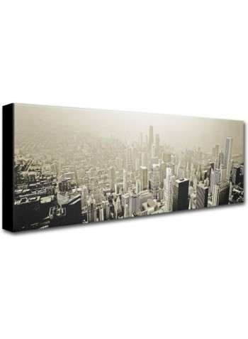 Chicago Skyline Canvas Wall Art Multicolour 10 x 24inch