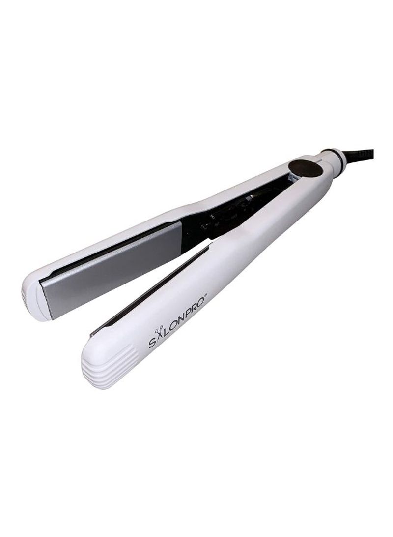 Flat Iron Professional Hair Straightener White/Black
