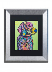 Hank B 19 Silver Framed Wall Art Multicolour 11 x 14inch