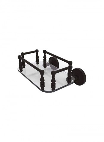 Prestige Regal Collection Wall Mounted Towel Holder Clear/Black