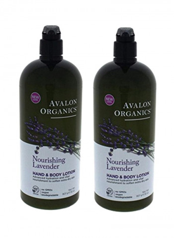 2-Piece Organics Hand And Body Lotion 32ounce