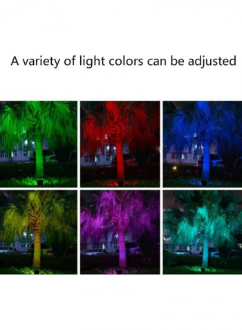 6W LED Solar Colorful Lamp with Remote Control Multicolour