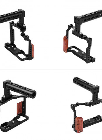 Andoer Video Camera Cage and Top Handle Kit Black