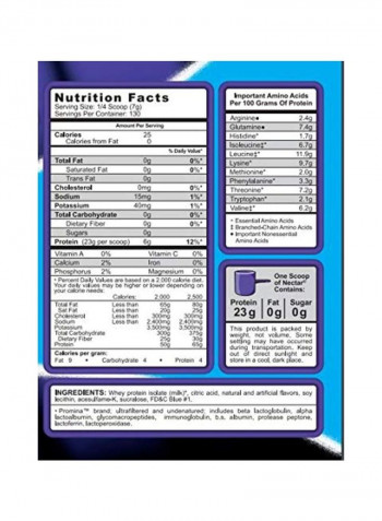 Nectar Whey Protein Isolate Powder