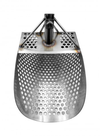Metal Detecting Tool Beach Sand Scoop With Handle Silver Silver 35.00X19.00X23.00cm