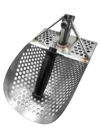 Metal Detecting Tool Beach Sand Scoop With Handle Silver Silver 35.00X19.00X23.00cm