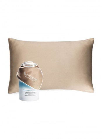 Skin Rejuvenating Pillow Case Brown One Size