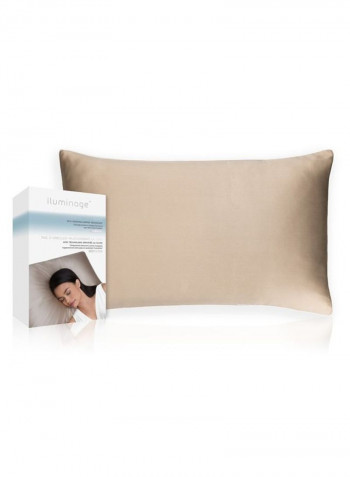 Skin Rejuvenating Pillow Case Brown One Size