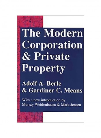 The Modern Corporation And Private Property Paperback 2