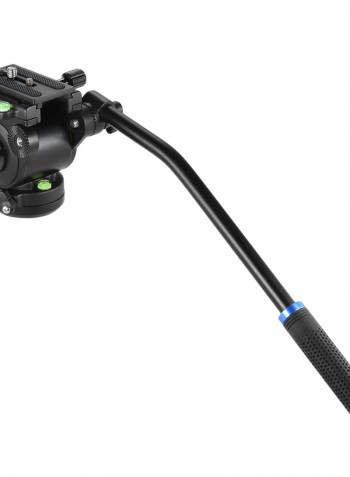 Fluid Drag Tilt Hydraulic Damping Head Black