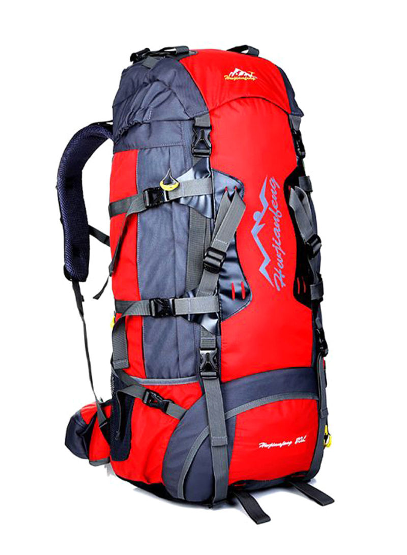 Internal Frame Outdoor Water Resistant Backpack With Rain Cover 80L