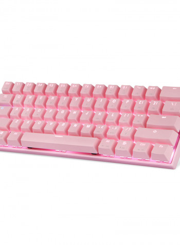 CK62 61 Keys RGB USB Wired BT Dual Mode Gaming Keyboard With OUTEMU Pink