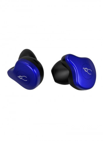 Bluetooth In-Ear Earbuds With Mic Blue/Black