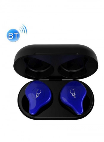 Bluetooth In-Ear Earbuds With Mic Blue/Black