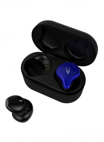 Bluetooth In-Ear Earbuds With Mic Blue/Black
