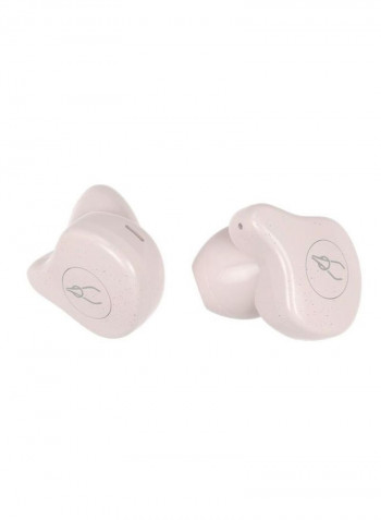 Bluetooth In-Ear Earbuds With Mic White/Pink