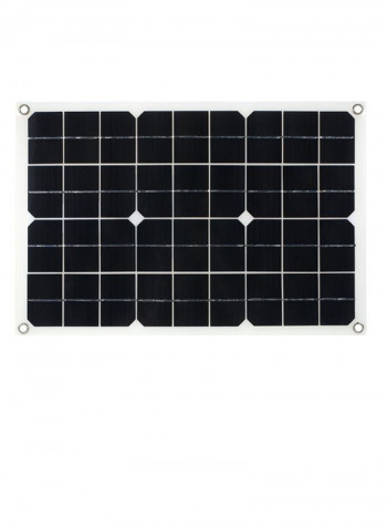 Solar Panel With Battery Charger Injector And USB Interface Black/White/Silver