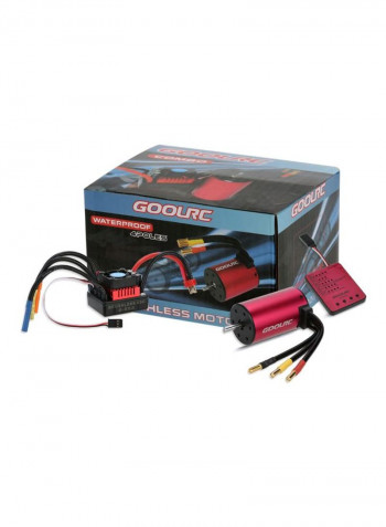 Brushless Motor And Brushless ESC With Program Card Combo Set For RC Car Truck S3660 3800KV