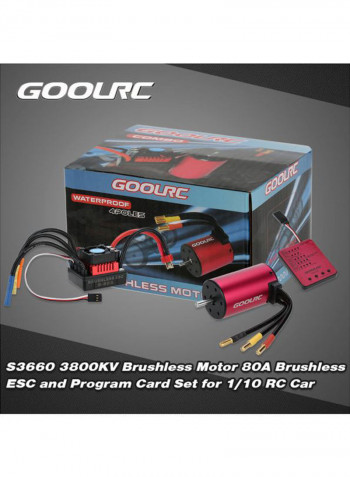 Brushless Motor And Brushless ESC With Program Card Combo Set For RC Car Truck S3660 3800KV