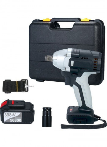 Cordless Electric Impact Wrench with Chuck 980 Torque and 2 Battery Multicolour