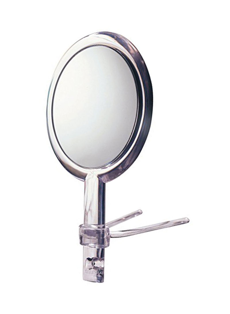 2-Sided Hand Held Mirror Silver