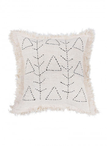 Natural Amara Omo Pillow Cover Cotton White 55 x 55cm