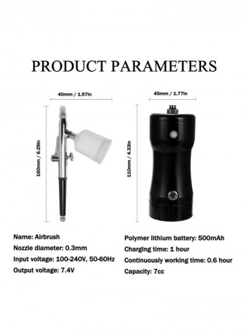 Portable Spray Pump Black/Silver 19x6x17centimeter
