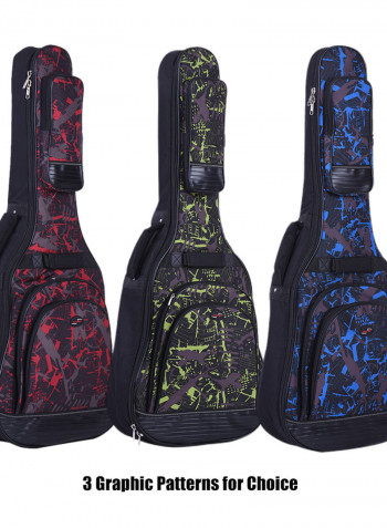 Blue Guitar Bagpack With Pockets