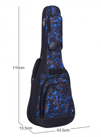 Blue Guitar Bagpack With Pockets