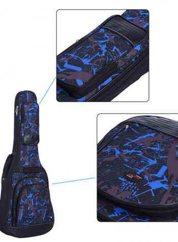 Blue Guitar Bagpack With Pockets