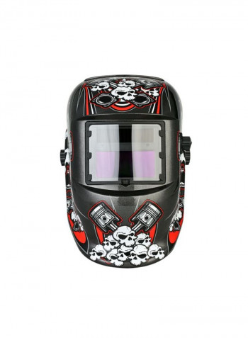Solar Power Auto Darkening Welding Helmet Black/White 33.5x23.9x24.6centimeter