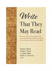 Write That They May Read Paperback English by Daniel I. Block
