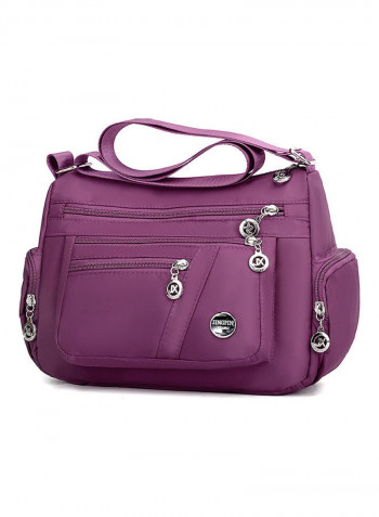 Women's Retro Solid Large Capacity Casual Bag Purple