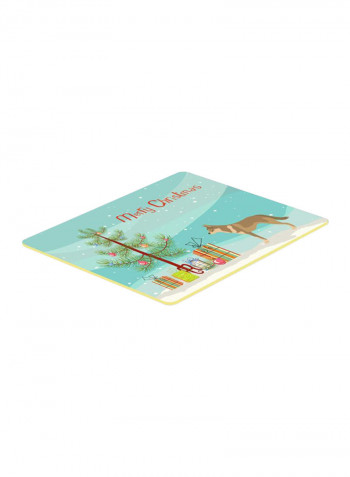 Czechoslovakian Wolfdog Christmas Kitchen Mat Multicolour 11 x 14inch