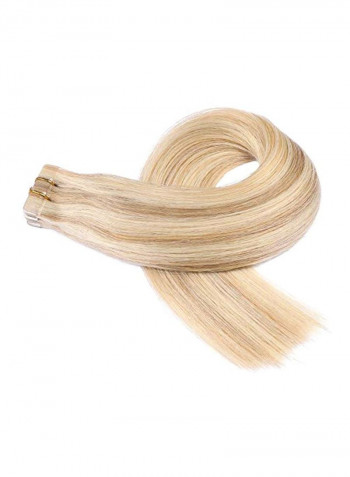 Long Straight Hair Extension Bleach Blonde
